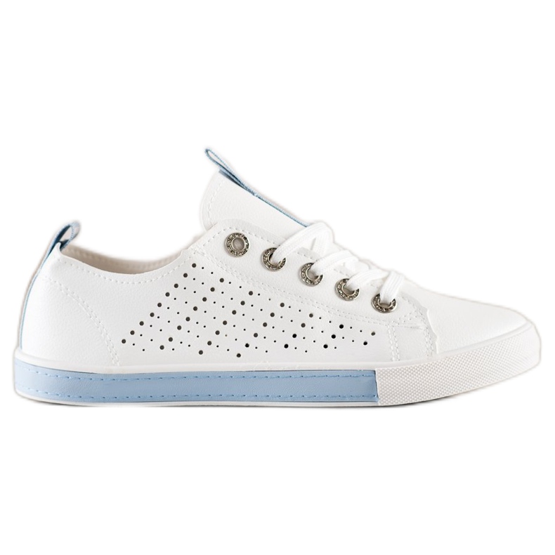 Bella Paris Sneakers Con Ecopelle bianca