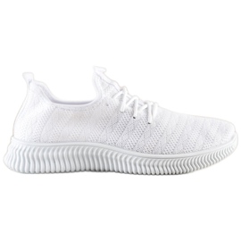 SHELOVET Scarpe sportive in tessuto leggero bianca
