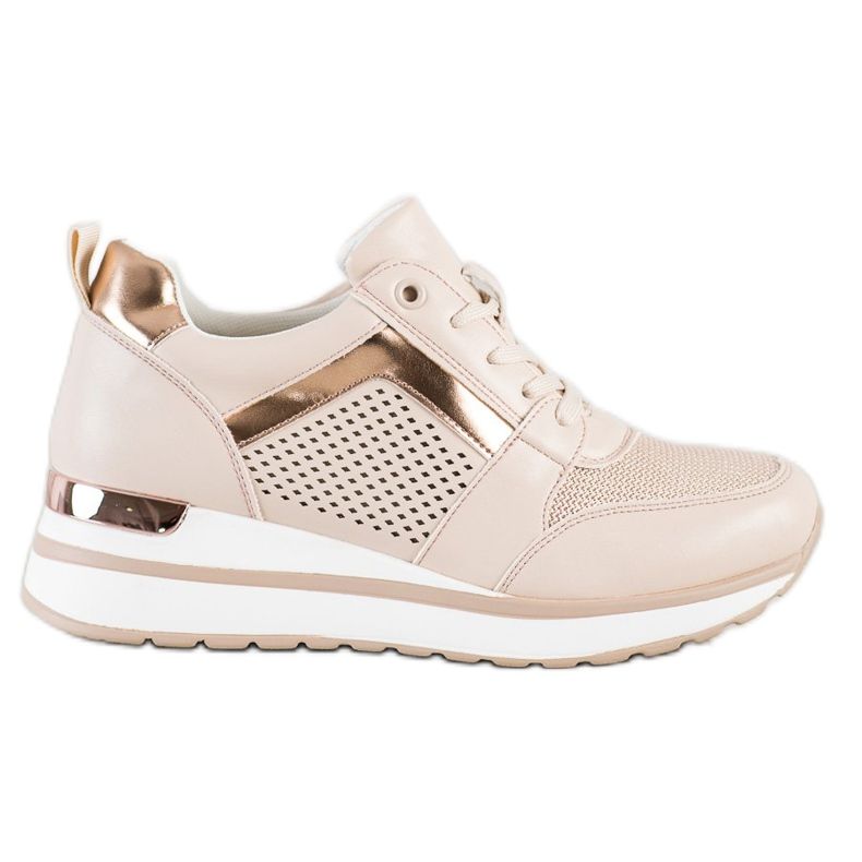 SHELOVET Sneakers Alla Moda Con Glitter rosa