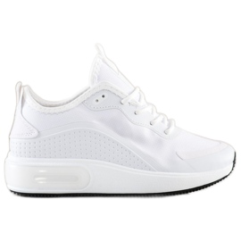 SHELOVET Sneakers sportive sulla piattaforma bianco