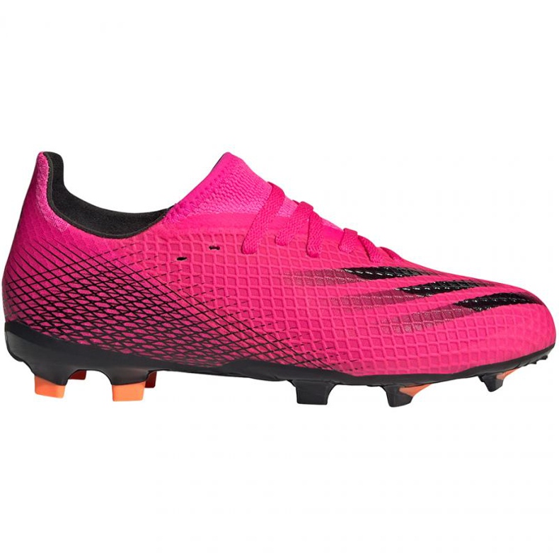 Scarpe da calcio Adidas X Ghosted.3 Fg Jr FW6935 multicolore rosa