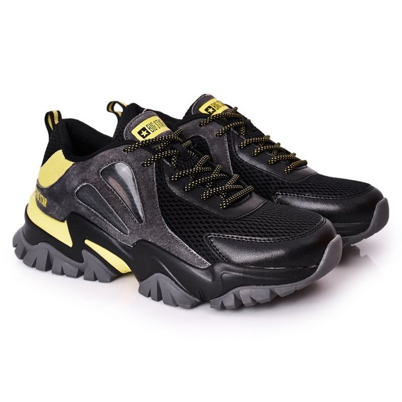 Scarpe sportive da uomo Memory Foam Big Star HH174278 Nero