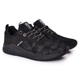 Scarpe sportive da uomo Memory Foam Big Star HH174141 Nero