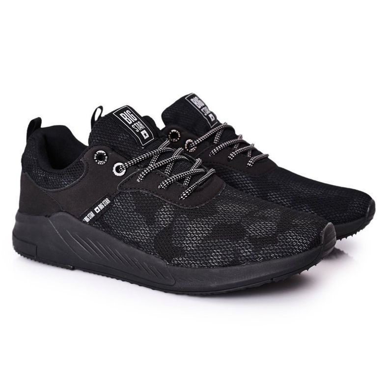 Scarpe sportive da uomo Memory Foam Big Star HH174141 Nero