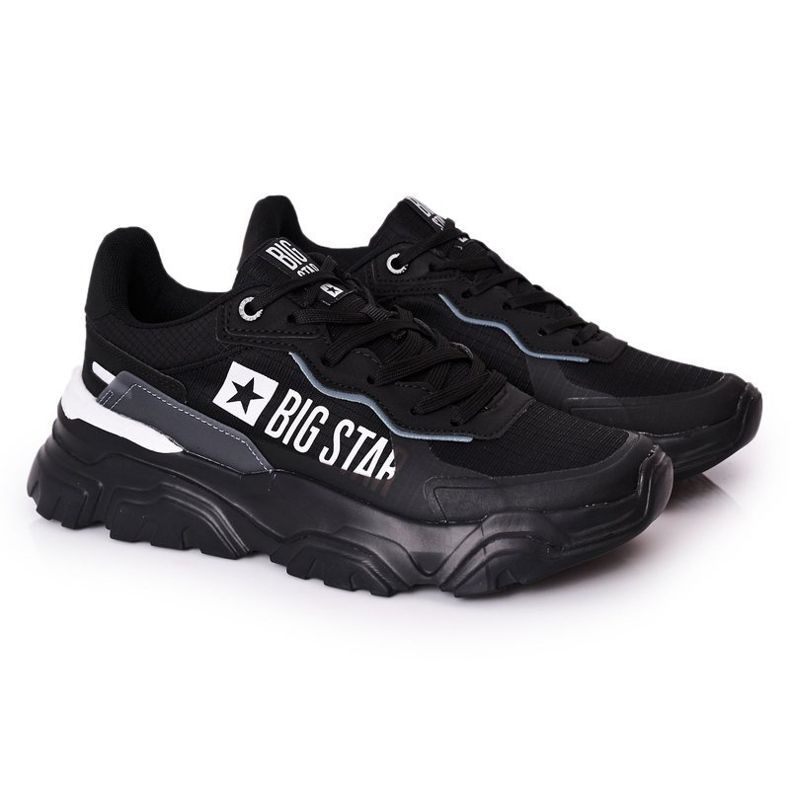 Scarpe Sportive Uomo Memory Foam Big Star HH174209 Nero-Blu