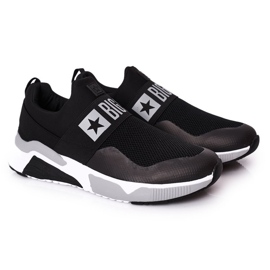 Scarpe sportive da uomo Slip-On Memory Foam Big Star HH174148 Nero bianco