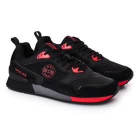 Scarpe sportive da uomo Memory Foam Big Star HH174241 Nero