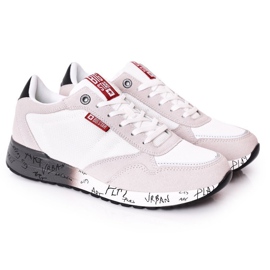 Scarpe sportive da uomo Memory Foam Big Star FF174208 Bianco-Grigio