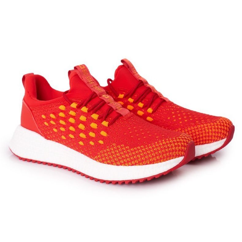Scarpe sportive da uomo Memory Foam Big Star FF174240 Rosse rosso