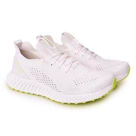 Scarpe Sportive Uomo Memory Foam Big Star FF174235 Bianco-Lime verde