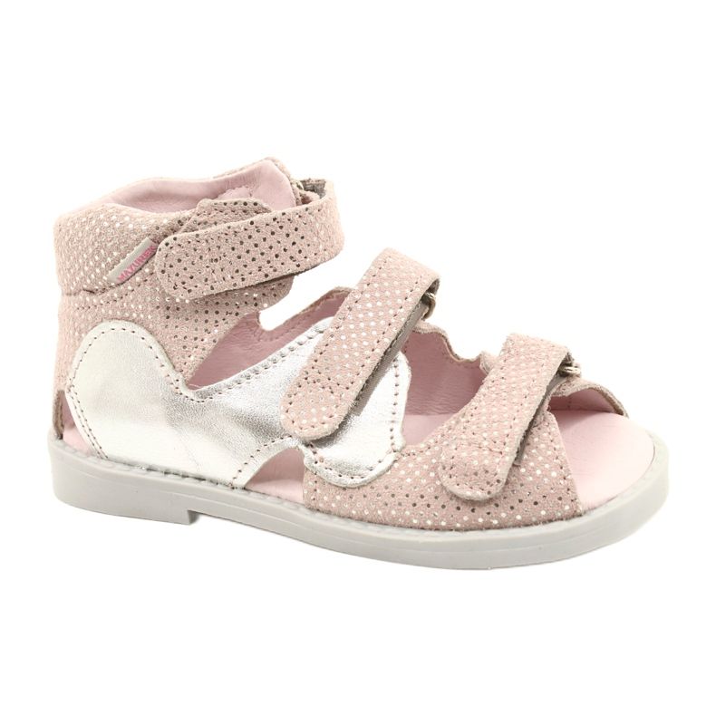 Sandali preventivi alti Mazurek 291, rosa e argento