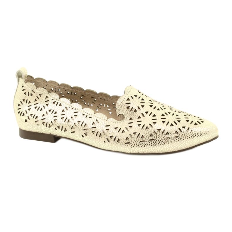 Ballerine traforate dorate Filippo DP2039 GO beige d'oro