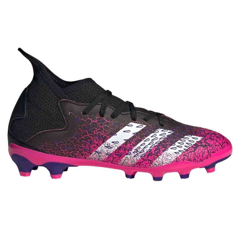 Scarpe da calcio Adidas Predator Freak.3 Mg Jr FW7532 nero, nero, rosa nero
