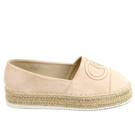 Espadrillas, chanelki T379P Beige