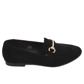 Mocassini neri da donna T391P Black nero