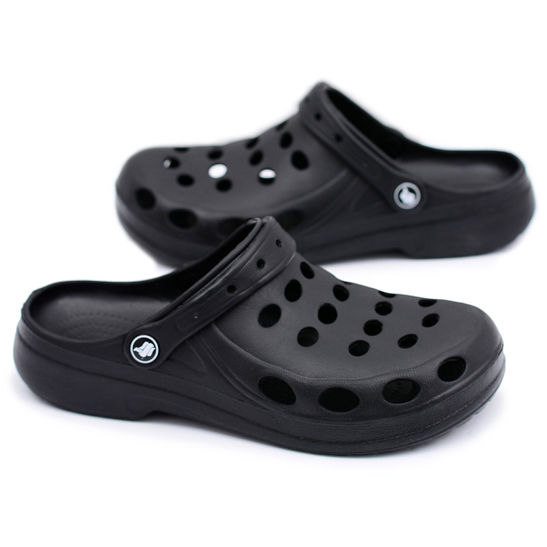 Flameshoes Sandali da uomo Black Kroks nero