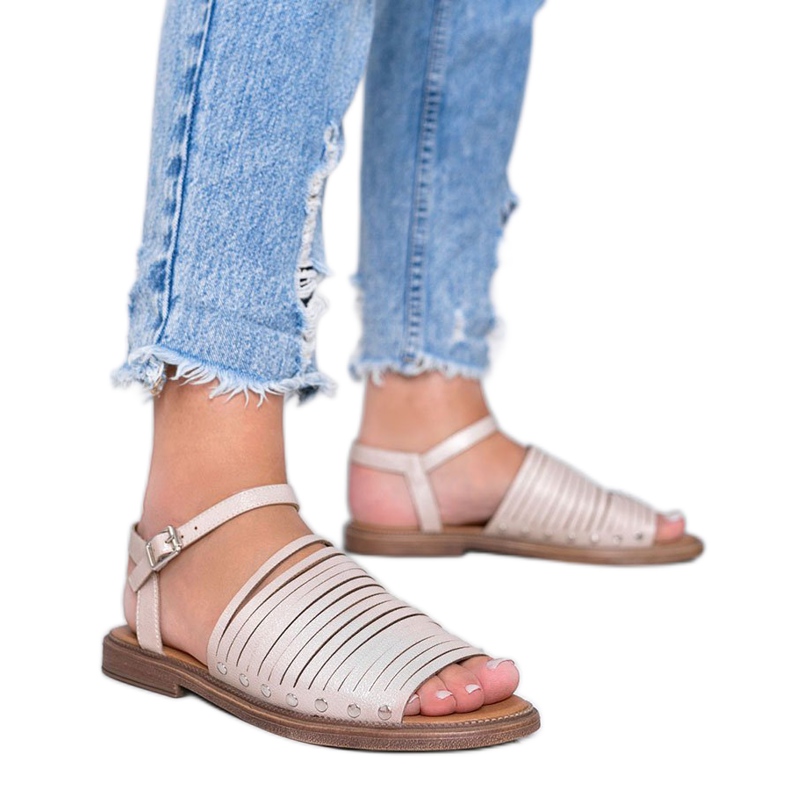 Sandali Brown Sun beige lucidi