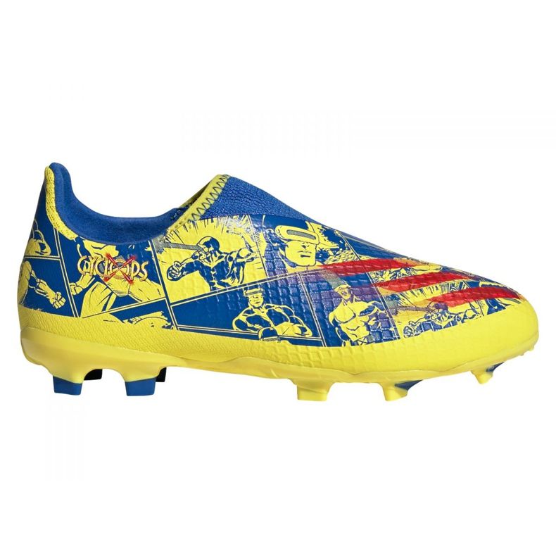 Scarpe da calcio Adidas X Ghosted.3 Ll Fg Jr GZ7557 multicolore giallo