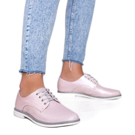 Scarpe rosa traforate Kyoto lucide