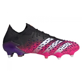Scarpe da calcio Adidas Predator Freak.1 Low Sg M FW7246 grafite, nero, viola nero
