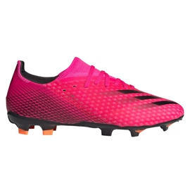 Scarpe da calcio Adidas X Ghosted.3 Fg M FW6945 grafite, rosa rosa