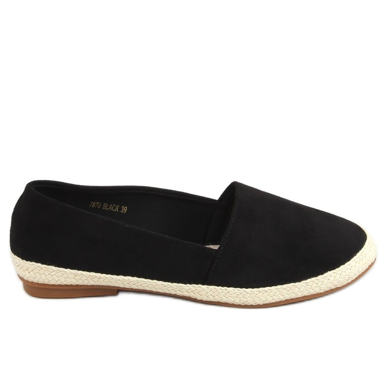 Nero 7870 Sneaker espadrillas nere