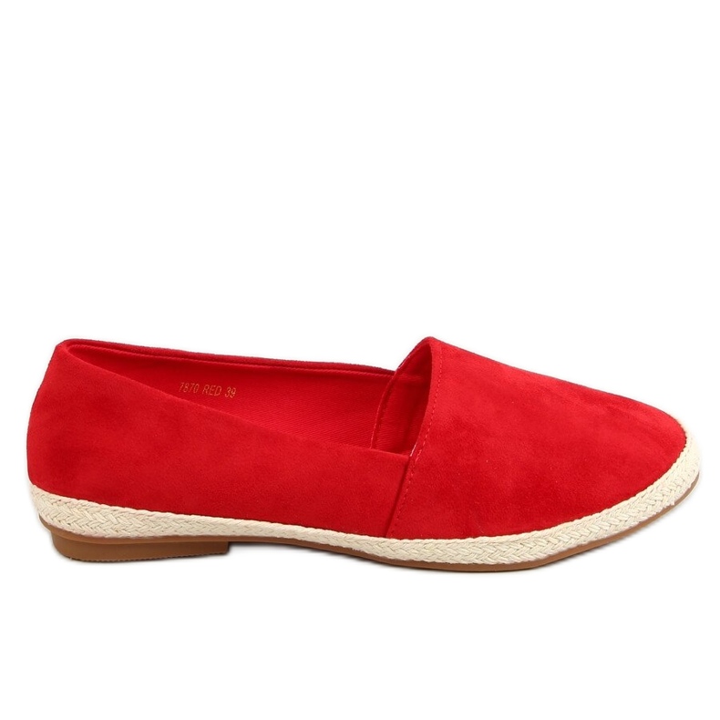 Sneakers espadrillas rosse 7870 Red rosso