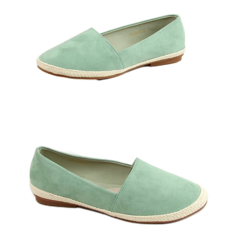 Sneakers menta espadrillas 7870 Green verde