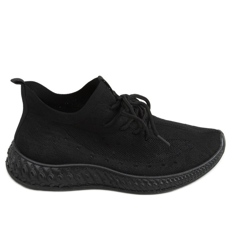 Calze nere per scarpe sportive 7819 All Black nero