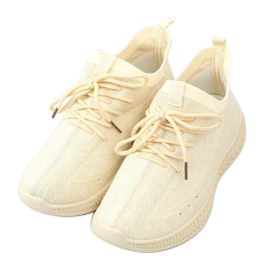 Calzini beige scarpe sportive 7819 LT.BEIGE