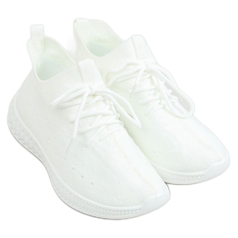 Bianco 7819 Calze bianche scarpe sportive bianca