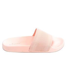 Pantofole rosa in maglia MU-5 Nude