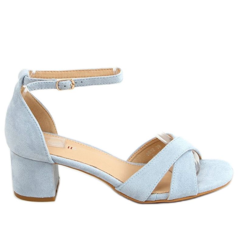 Sandali blu con tacco alto 8832 Blu