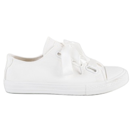 SHELOVET Sneakers allacciate alla moda bianco