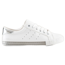 SHELOVET Sneakers Basse Con Ecopelle bianco