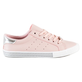 SHELOVET Sneakers Basse Con Ecopelle rosa