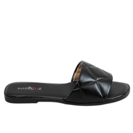Ciabatte trapuntate nere 5860 Black nero