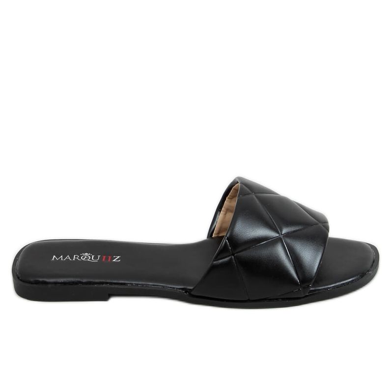 Ciabatte trapuntate nere 5860 Black nero