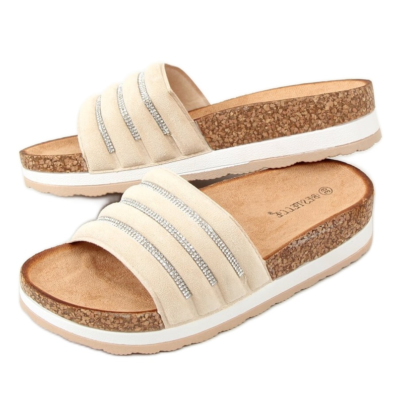 Ciabatte in sughero beige LS018 Beige