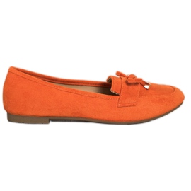 Anesia Paris Mocassini Con Fiocco arancia