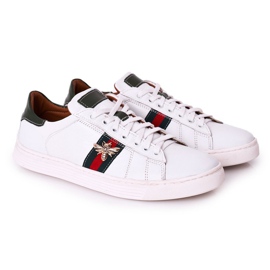 Bednarek Polish Shoes Scarpe da uomo in pelle Sneakers Bednarek Bianco bianca