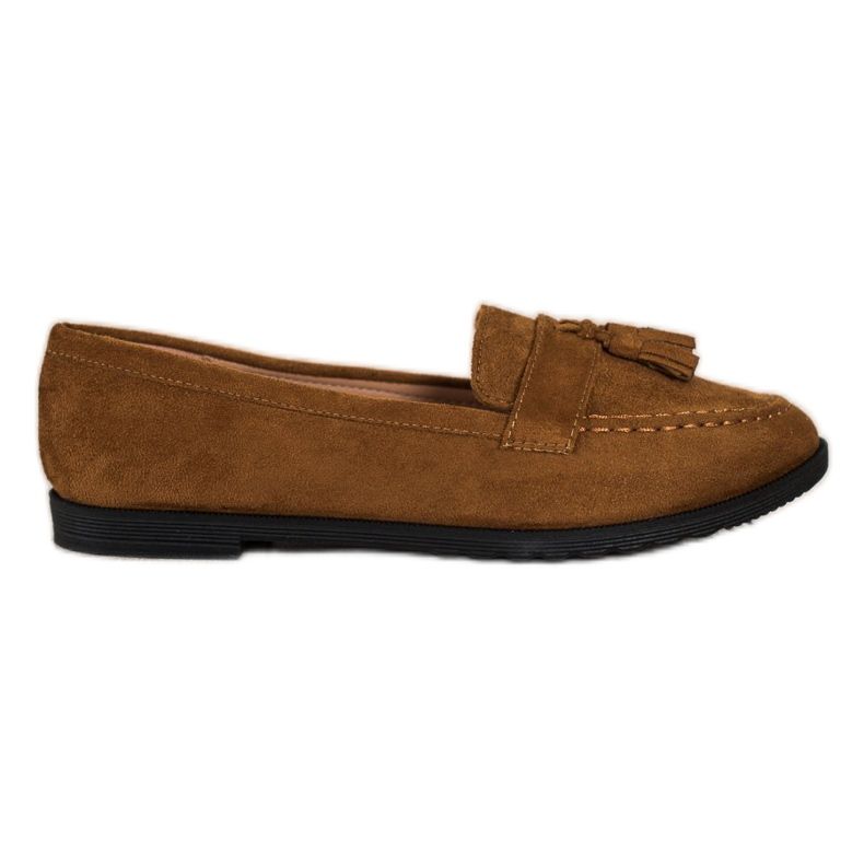 SHELOVET Mocassini Casual Con Frange marrone