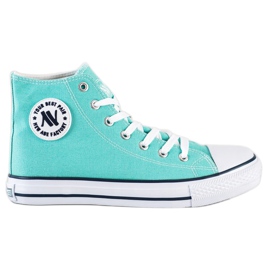 Scarpe da ginnastica alte New Age blu