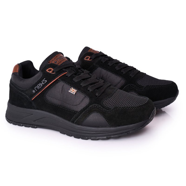 NEWS Scarpe sportive da uomo Sneakers Nero Fabian