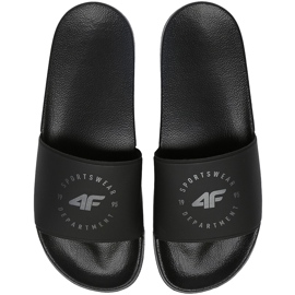 Pantofole da uomo 4F nere H4L21 KLM002 21S nero