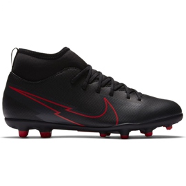 Nike Mercurial Superfly 7 Club FG / MG Jr AT8150 060 scarpe da calcio nero nero