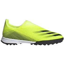 Scarpe da calcio Adidas X Ghosted.3 Ll Tf Jr FW6982 multicolore giallo