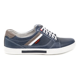Polbut Scarpe da uomo J47 blu navy con grigio multicolore