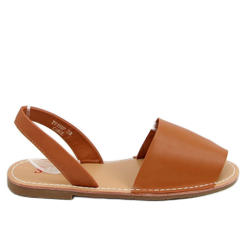 Cammello TU150P Sandali da donna color cammello marrone