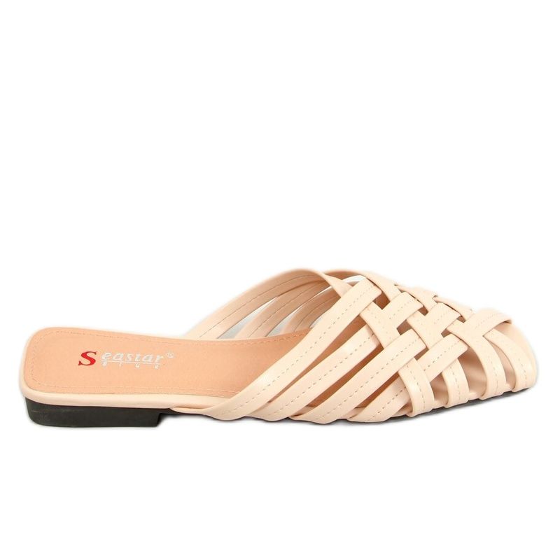Ciabatte intrecciate beige da donna TU170P Beige